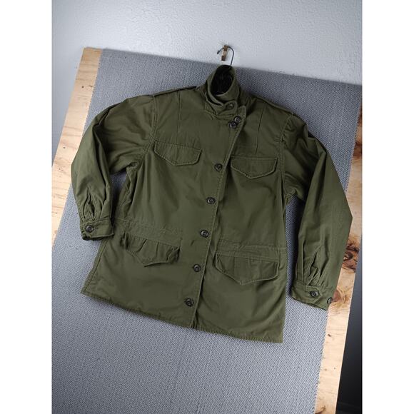 Vintage Army Field Jacket OG 107 1974 Womens 12 OD Green Nurse Vietnam Era USA - Picture 4 of 12